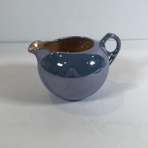 Vintage Creamer Blue Pearlized Glaze